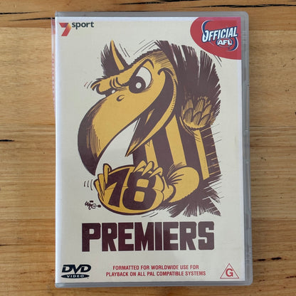 Hawthorn Premiers DVD Bundle of 8 Hawks AFL Grand Finals PAL 4 VGC