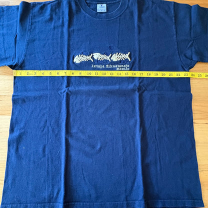 Ixtapa Zihuatanejo Mexico T-Shirt Blue Short Sleeve Size XL