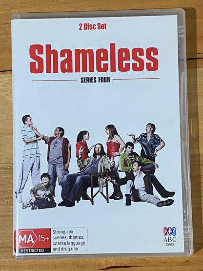 Shameless Series 1-4 DVD British Comedy David Threlfall James McEvoy PAL 4 VGC