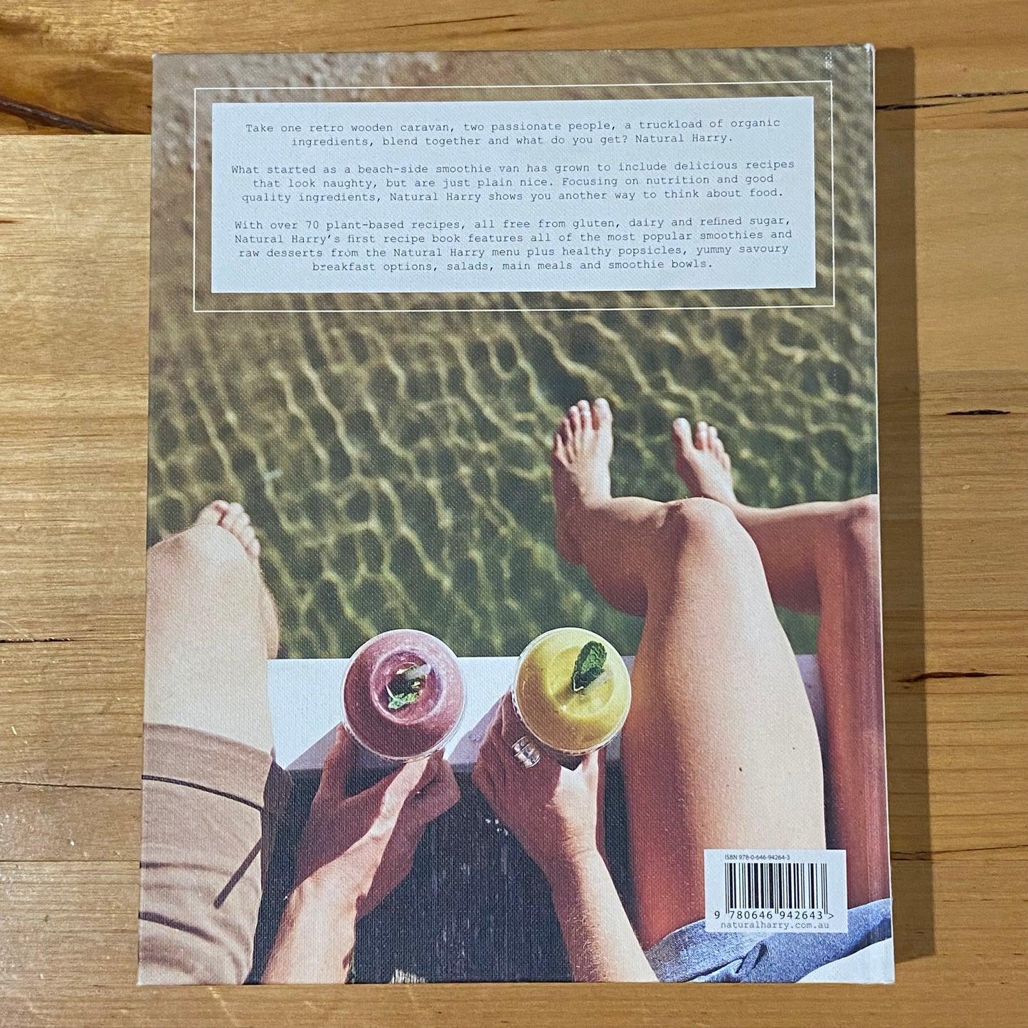 Natural Harry Delicious Plant Based Summer Recipes by Harriet Birrell Hardcover 2015 GD