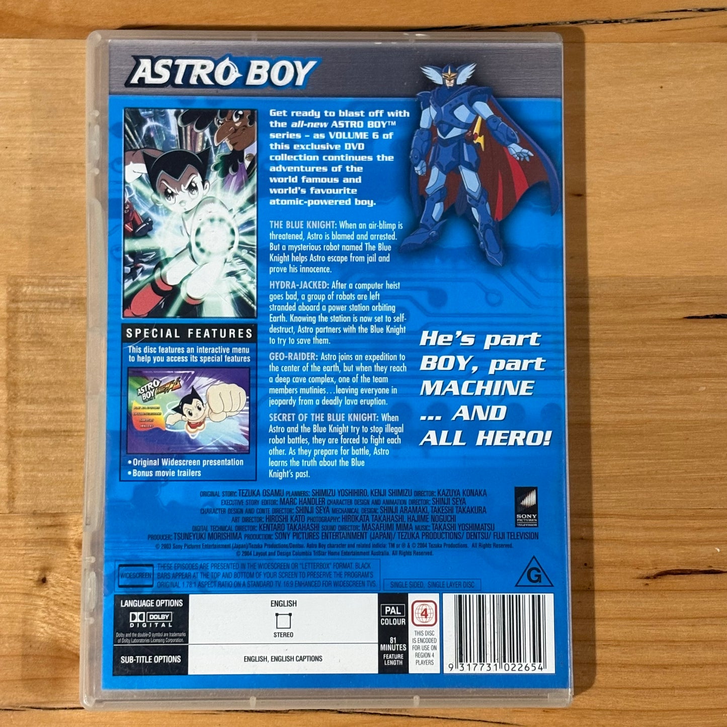 Astro Boy Volumes 1-6 DVD 2003 TV Series PAL 4 VGC - Vol 3 is Sealed
