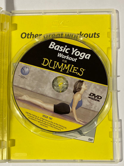 Basic Yoga Workout For Dummies with Sarah Ivanhoe DVD 2 Pack VGC