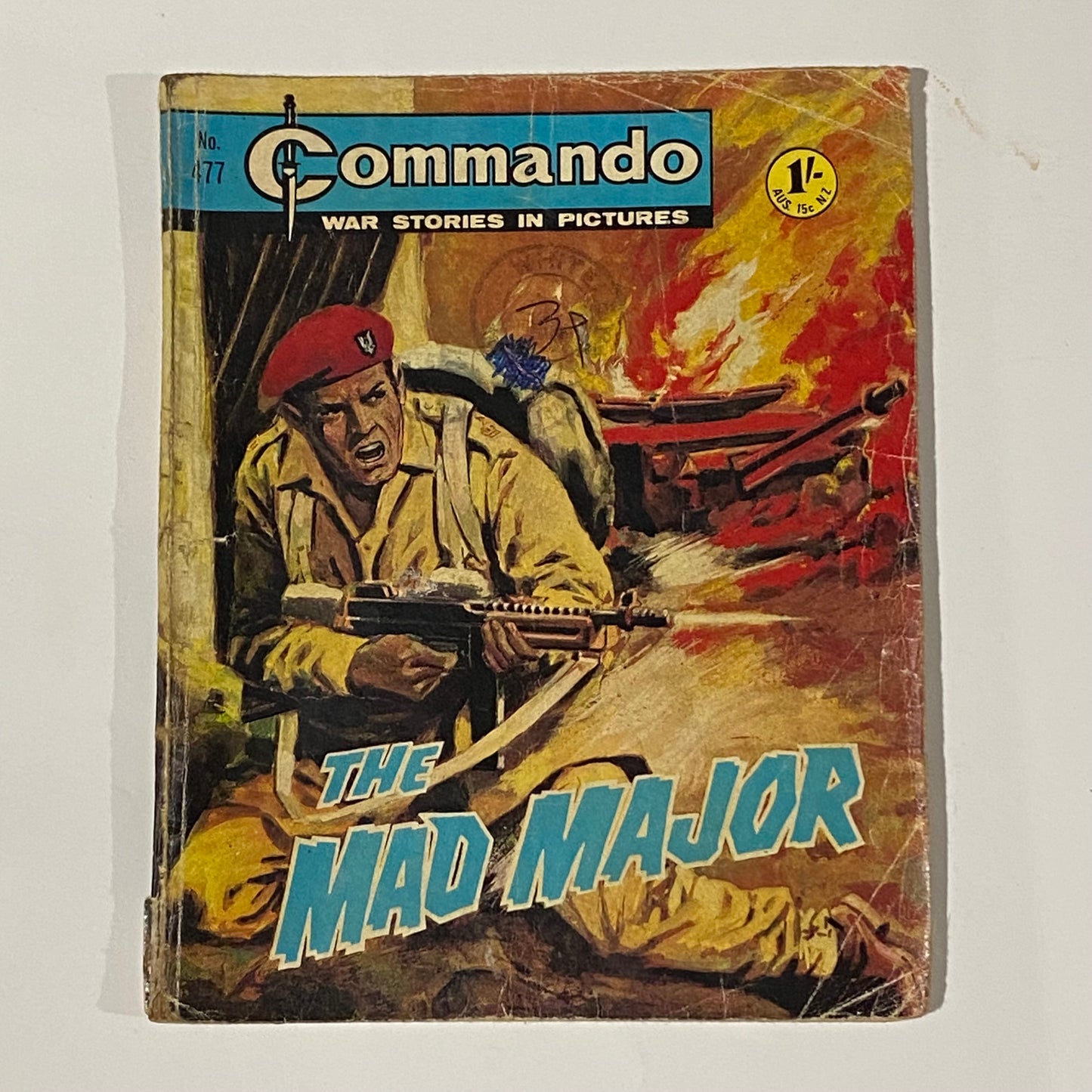 Commando War Comic #477 The Mad Major 1970