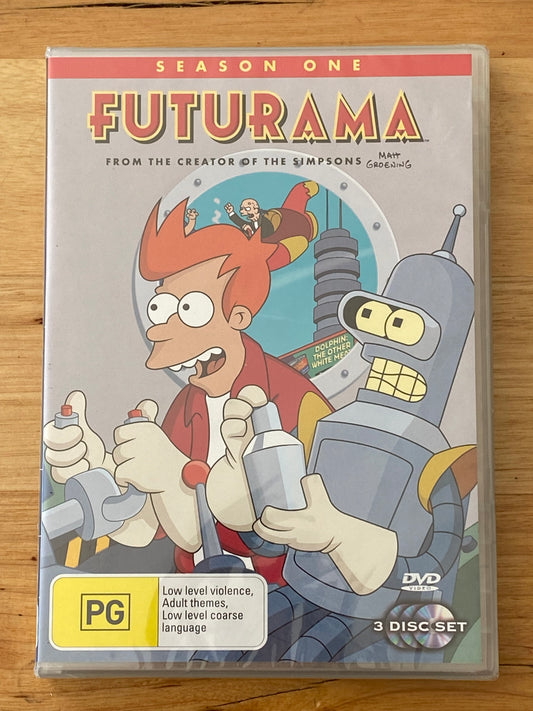 Futurama Season 1 DVD Matt Groening Animation 3-Disc Set PAL 4 New Sealed