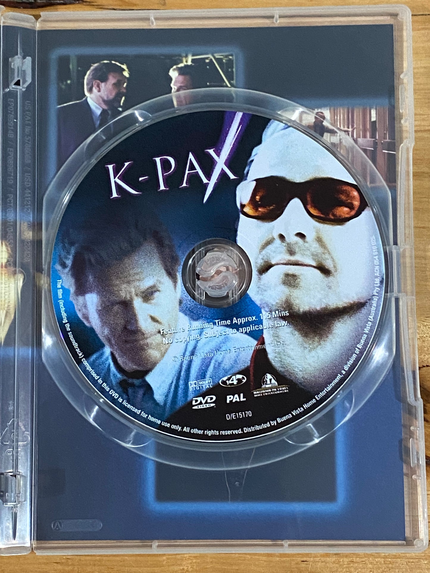 K-Pax DVD Science Fiction Kevin Spacey Jeff Bridges PAL 4 VGC