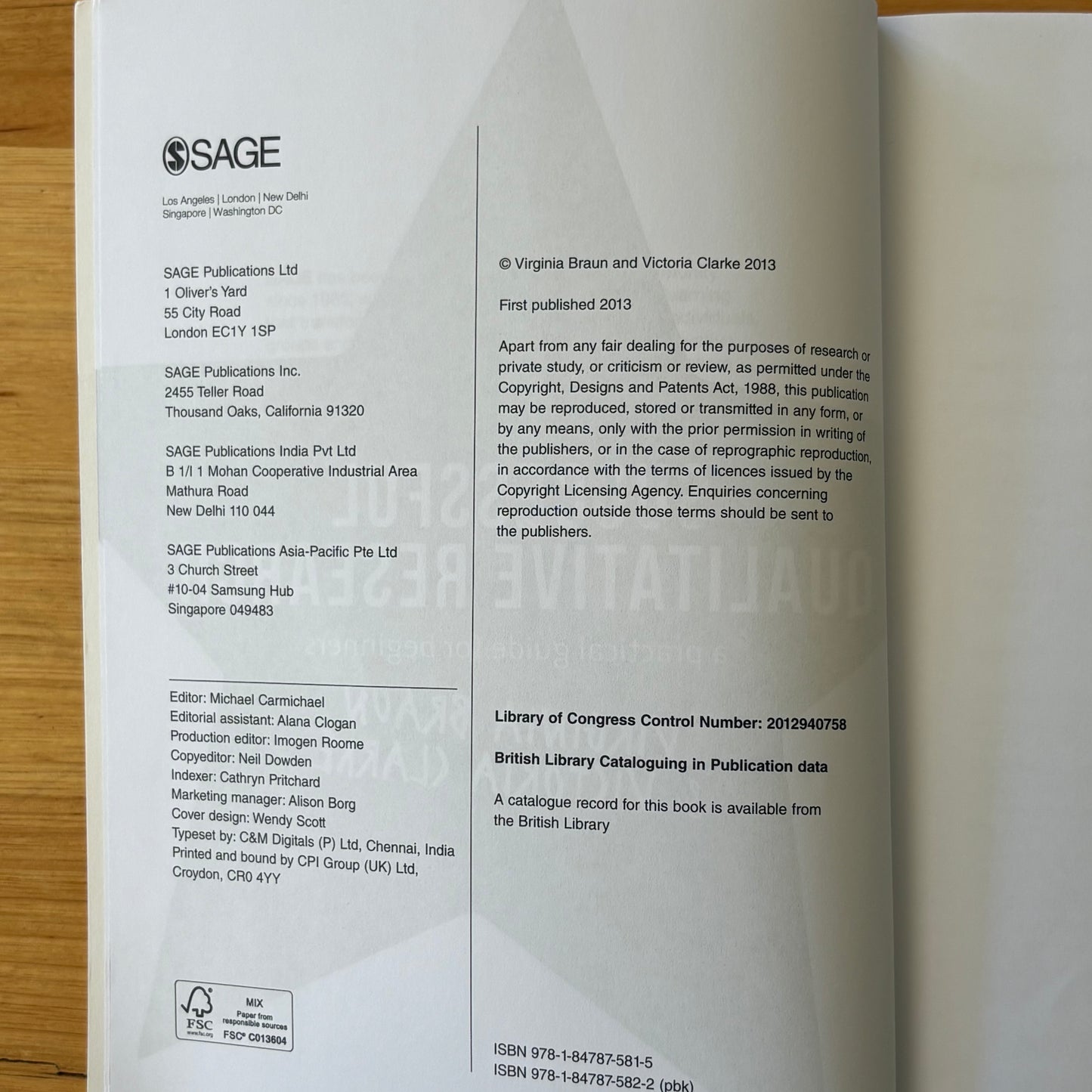 Successful Qualitative Research Guide for Beginners Braun Clarke Paperback GD