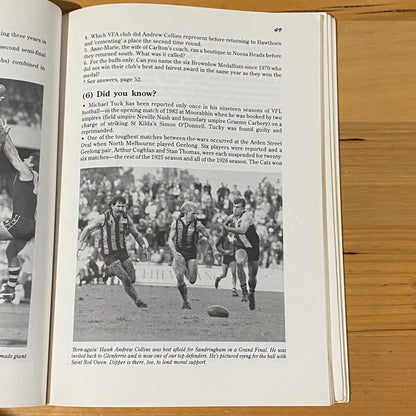 Hooked on Football An Addicts Guide Dermot Brereton AFL Footy Paperback 1990 GD