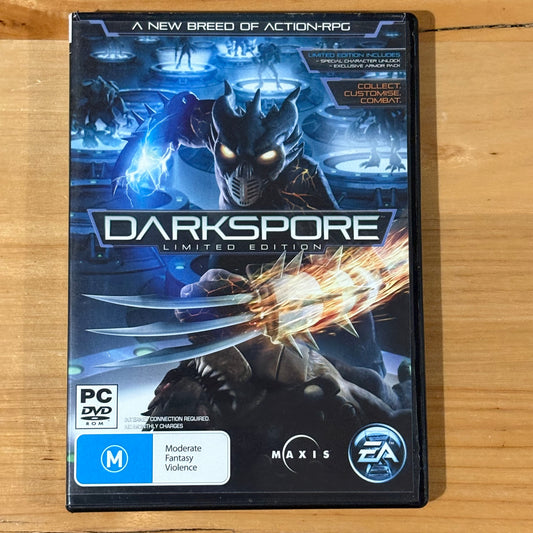 Darkspore Limited Edition PC Role Playing Game with Registration Code VGC