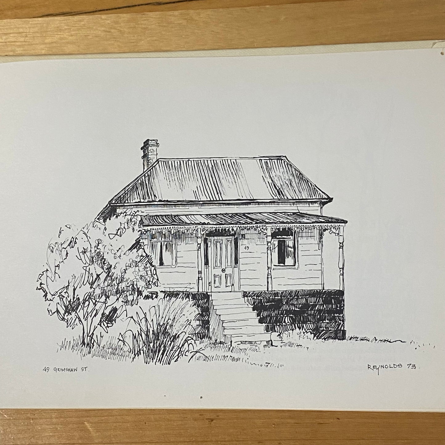 Greensborough and Greenhills Sketchbook Turvey Reynolds Signed Hardcover 1973 GD