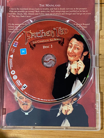 Father Ted Series 3 DVD Comedy 2-Disc Set PAL 4 VGC