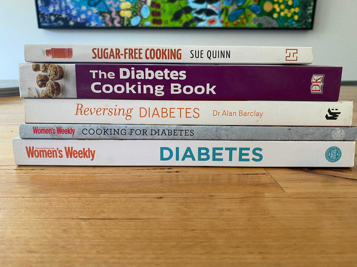 5 Diabetes and Low Sugar Recipe Books Paperbacks GD