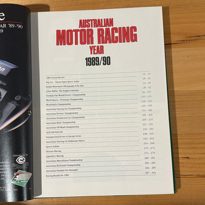 Australian Motor Racing Yearbook 19 1989/90 Hardcover GD