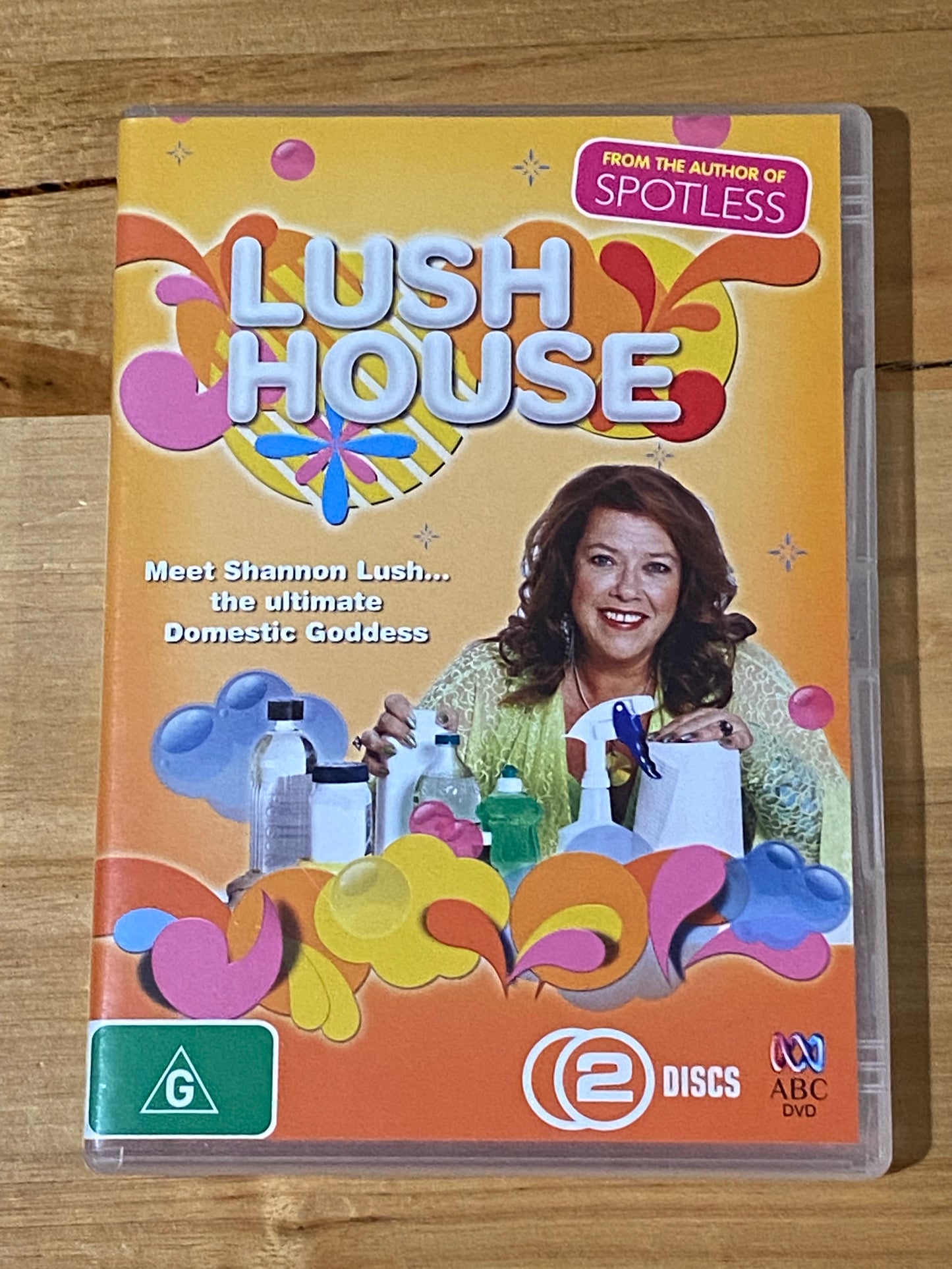 Spotless & Spotless 2 Paperbacks + Lush House DVD Shannon Lush Cleaning VGC