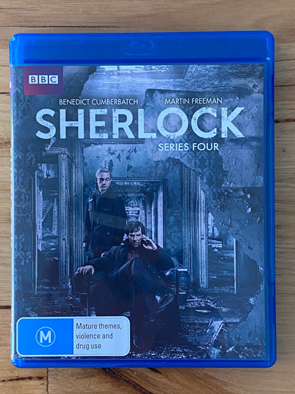 Sherlock Blu-ray Complete Set Series 1-4 BBC Drama Abominable Bride Region B VGC