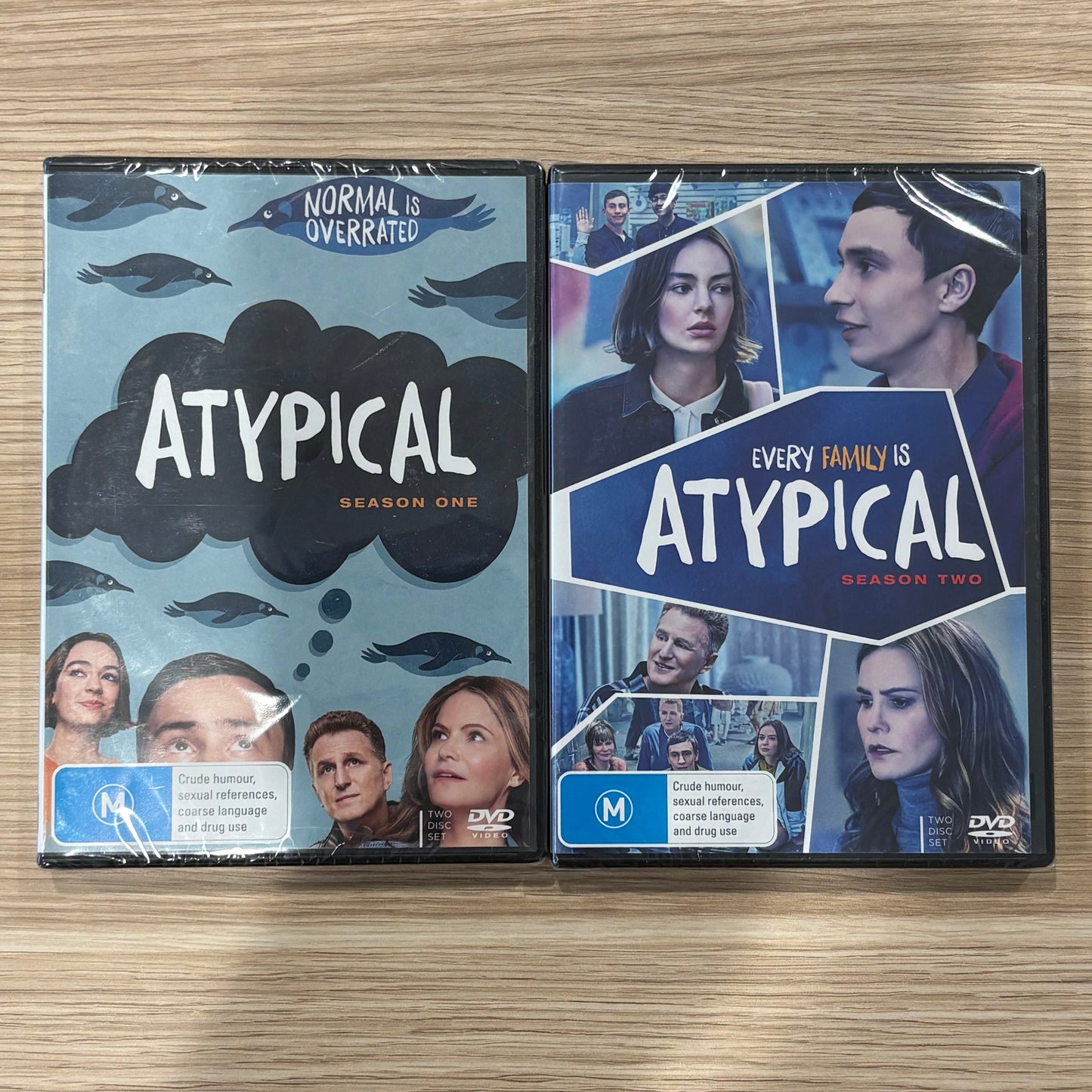 Atypical Series 1 and 2 DVD Normal is Overated PAL 4 New Sealed