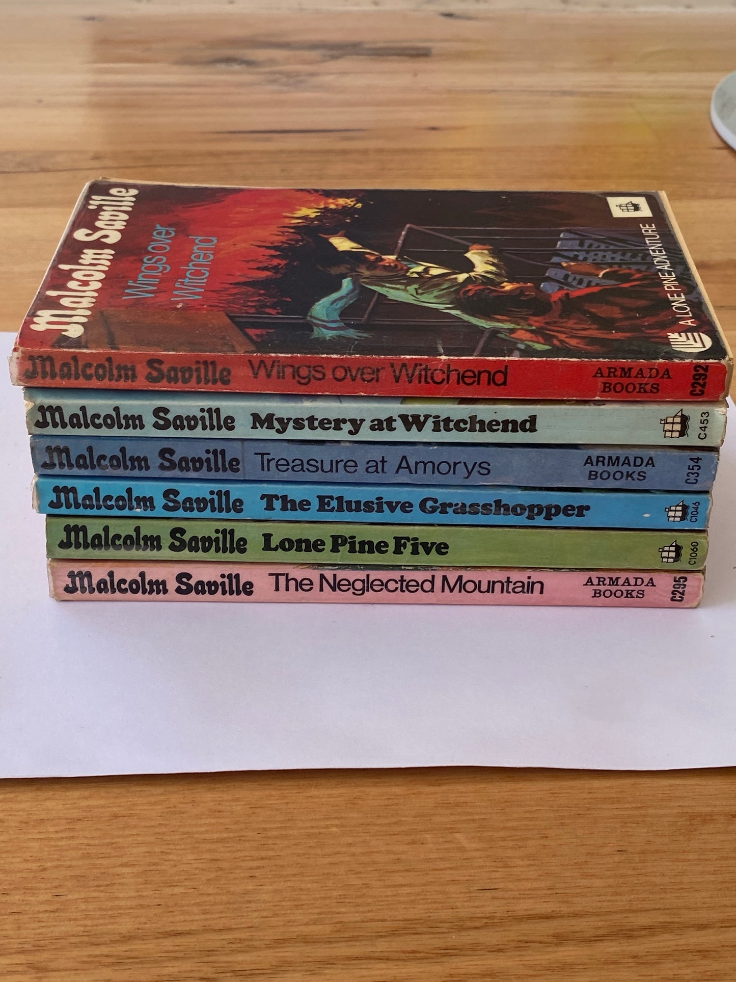 Malcolm Saville Lone Pine Adventure Vintage Children's Paperbacks 6-Book Bundle