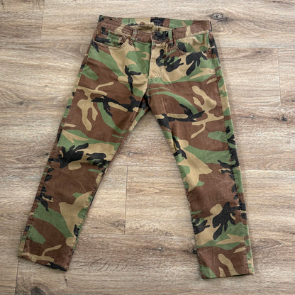 Polo Ralph Lauren Cargo Pants Camoflauge Pattern Mens Sz 82A Button Fly