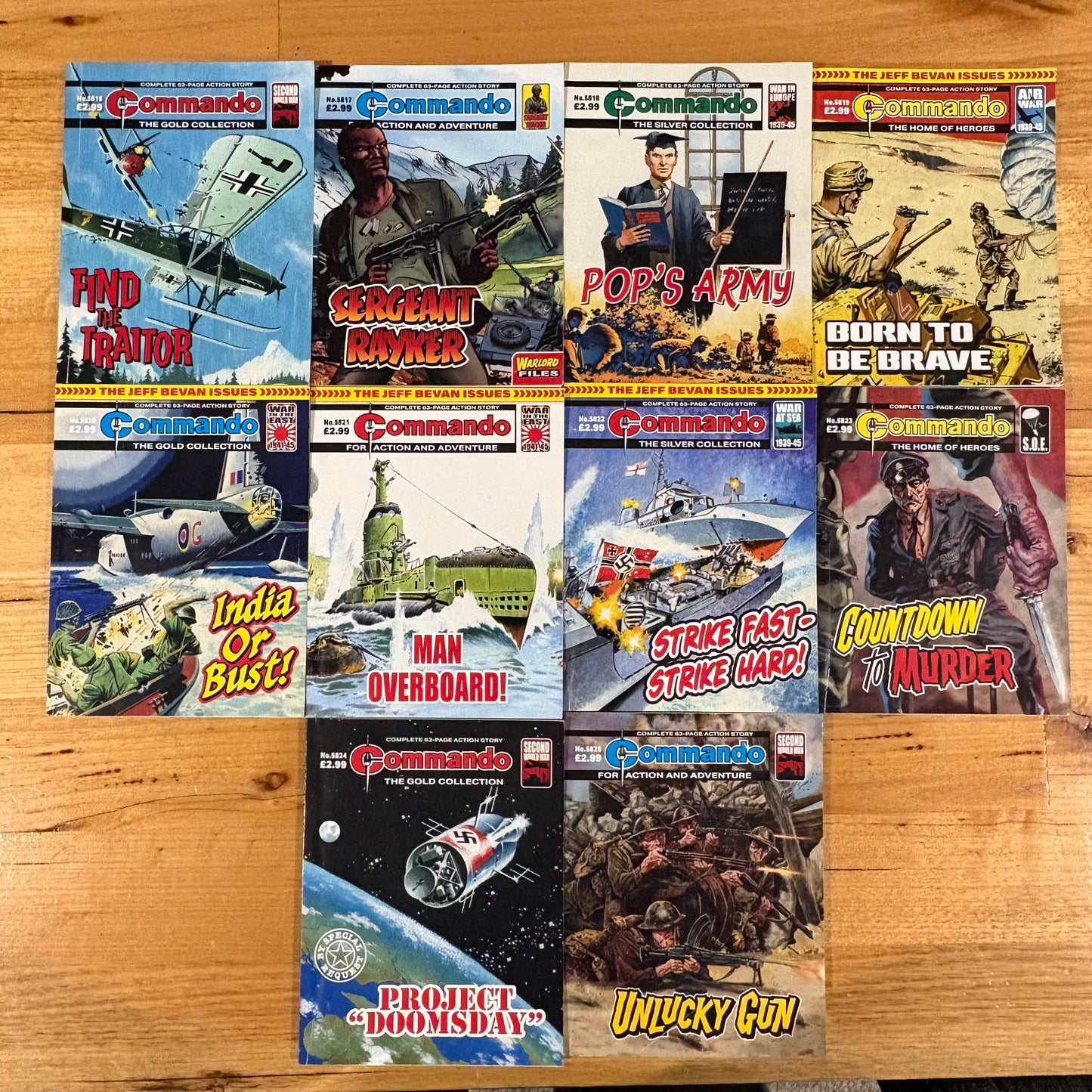 Commando War Comics x 10 Bundle Printed 2025 DC Thomson 133