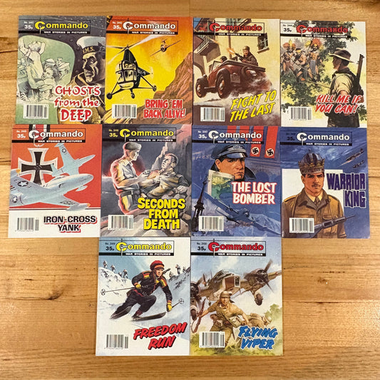 Commando War Comics 2441-2450 Complete Set Published 1991 DC Thomson GD
