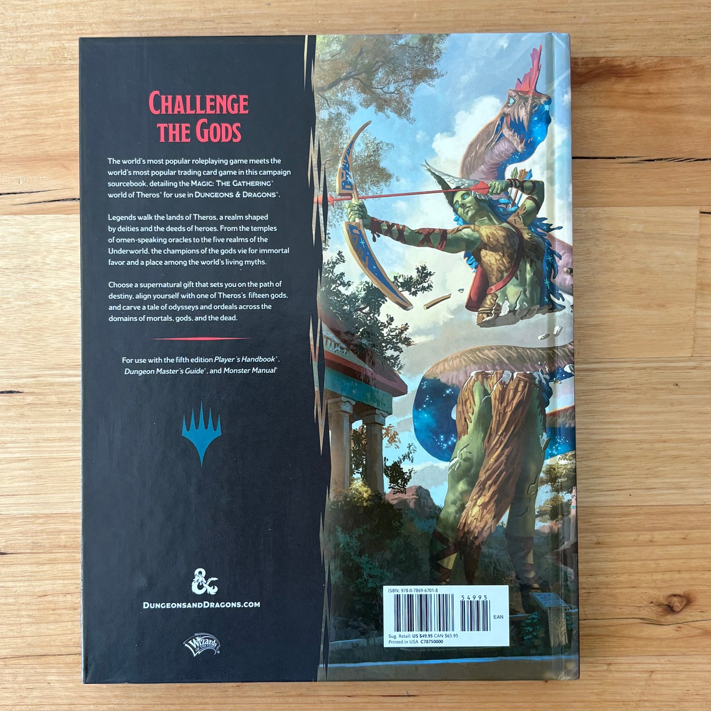 Mythic Odysseys of Theros Dungeons & Dragons Hardcover 2020 GD