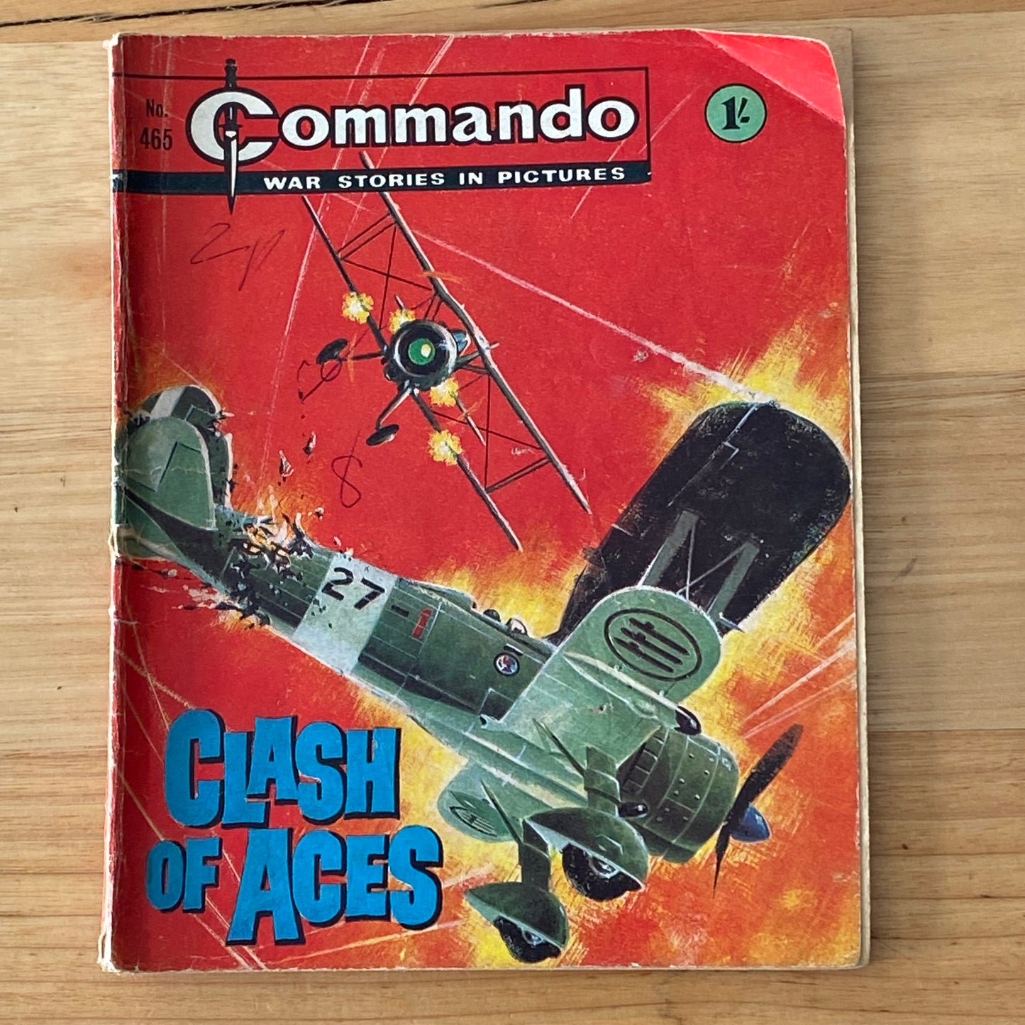 Commando War Comic #465 Clash Of Aces 1970