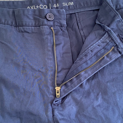 Axl & Co Men’s Dark Blue Platinum Slim Stretch SZ 42-inch Waist Zip Fly New With Tags