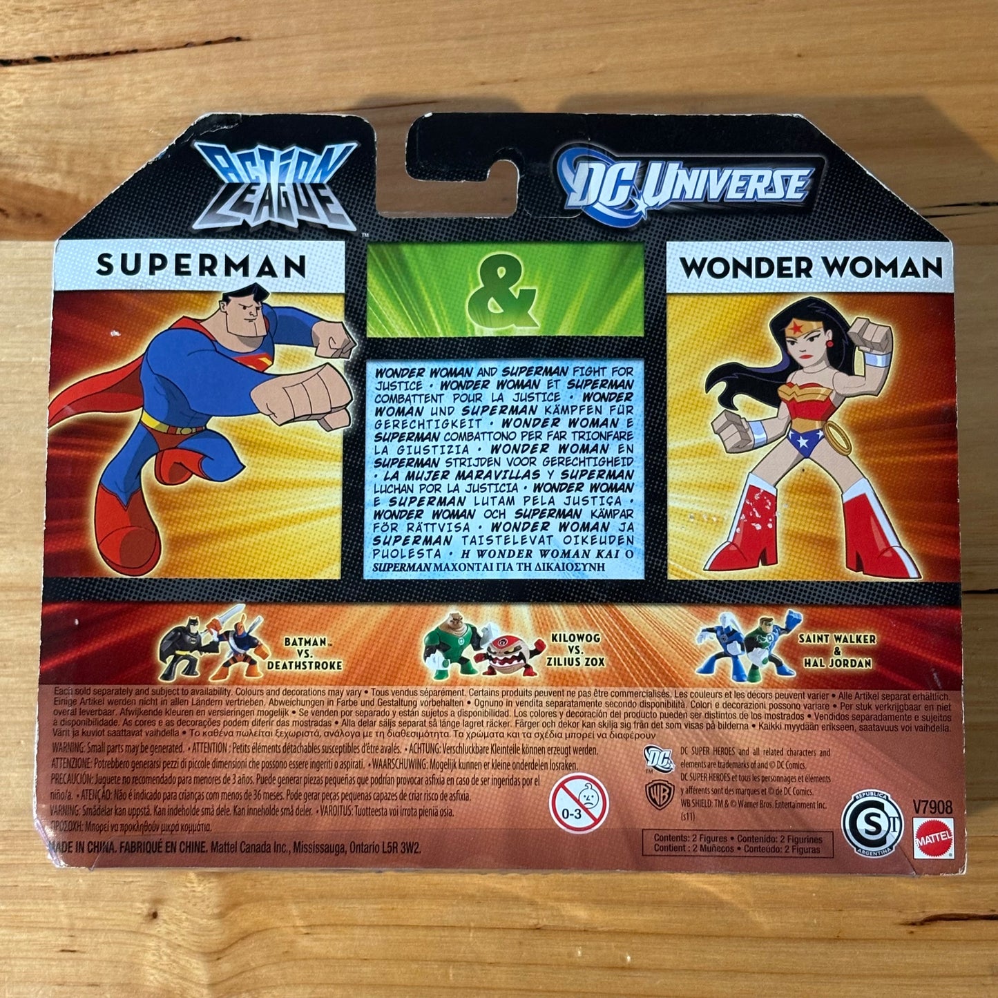 DC Universe Action League Superman vs Wonder Woman 2011 New Sealed