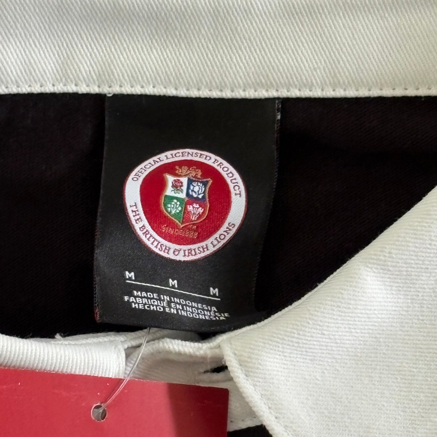 British and Irish Lions Polo Shirt Size Medium Long Sleeve NWT