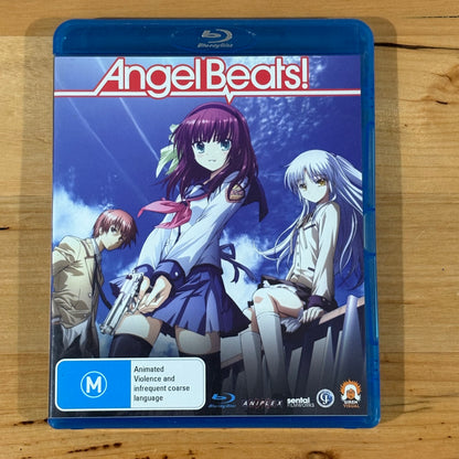 Angel Beats Blu-Ray Anime 2-Disc Set Region 4 PAL VGC