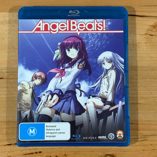 Angel Beats Blu-Ray Anime 2-Disc Set Region 4 PAL VGC