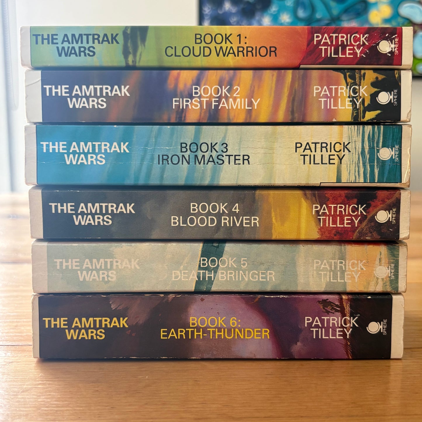 Amtrak Wars by Patrick Tilley Paperback Complete Set 1980s VTG GD