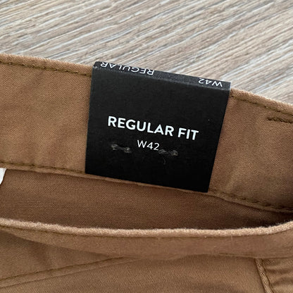 Tarocash Men’s Pants Mustard Sz 42-inch Waist Regular Zip Fly New With Tags