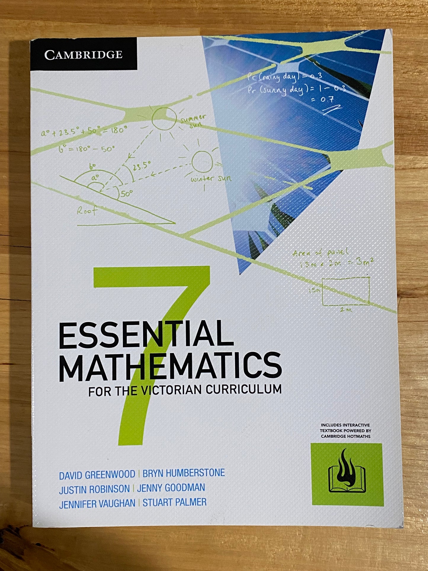 Essential Mathematics for the Victorian Curriculum Year 7 1st Edition Paperback VGC