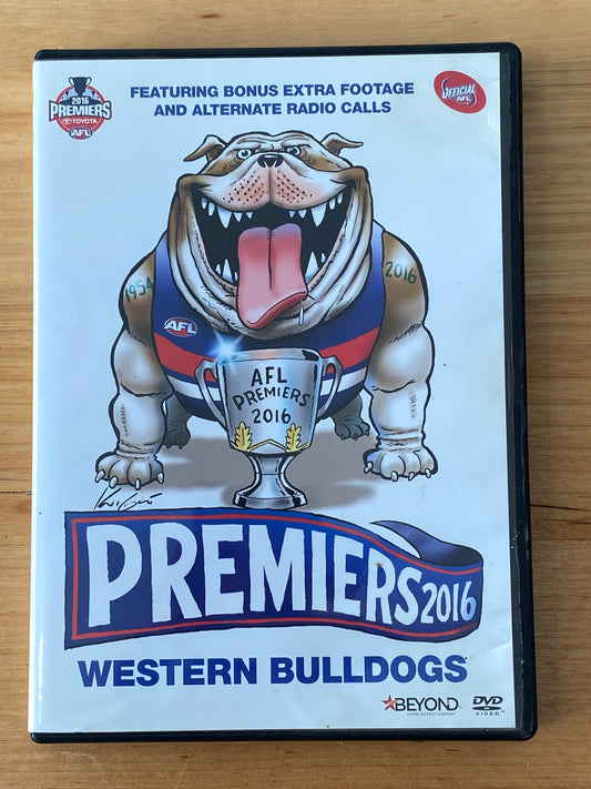 Western Bulldogs Premiers 2016 DVD PAL 4 VGC