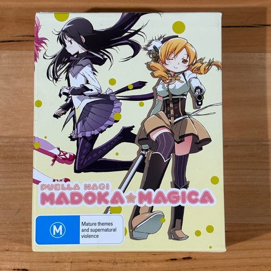 Puella Magi Madoka Magica Blu-ray Anime 3-Disc Box-Set Region B VGC