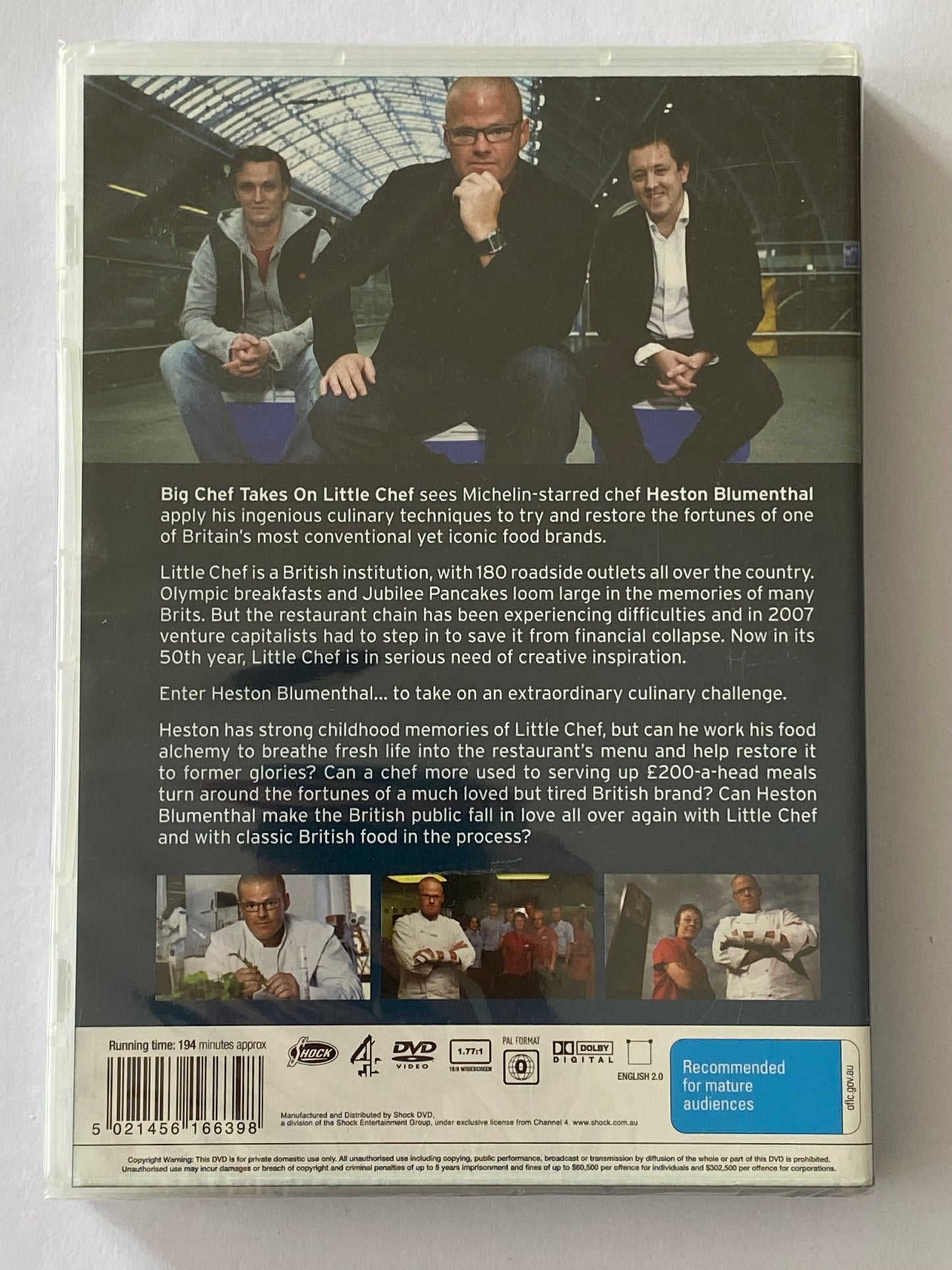 Heston Blumenthal DVDs 3 Pack PAL 4 All Brand New Sealed