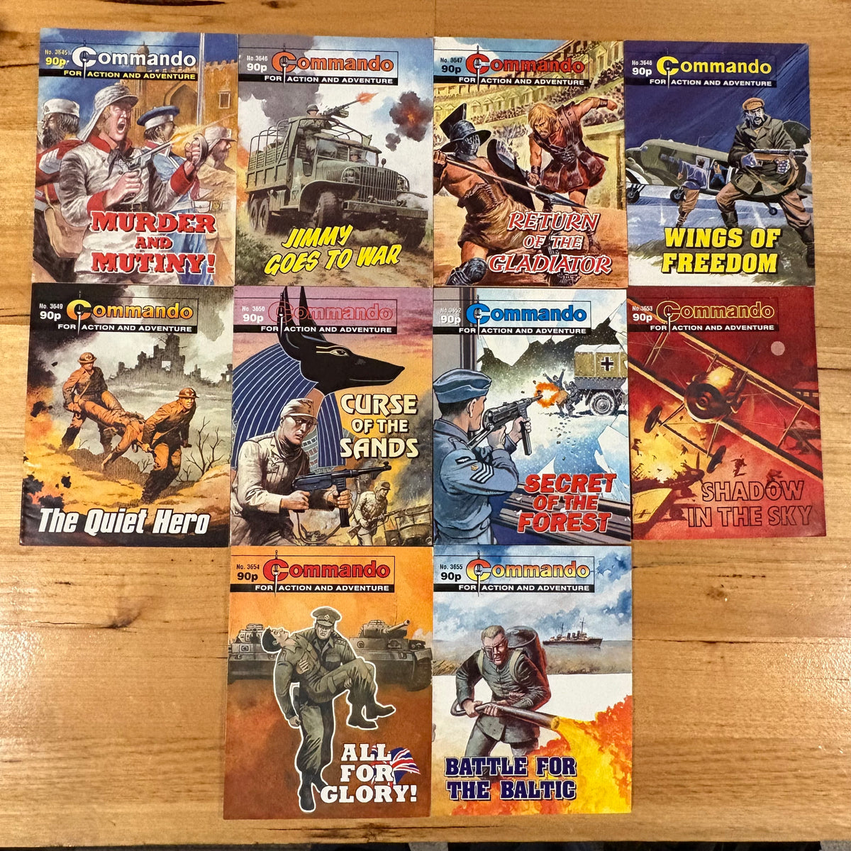 Commando War Comic Bundle x 10 Printed 2003 DC Thomson 327