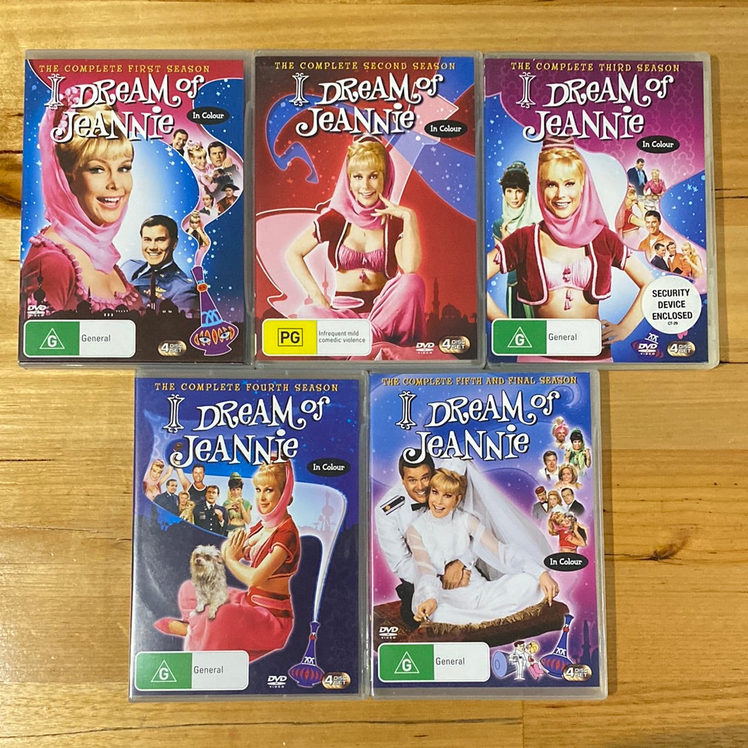 I Dream Of Jeannie Seasons ­1-5 DVD Complete Series PAL 4 VGC