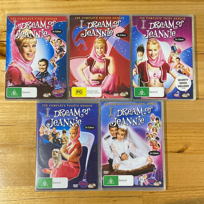 I Dream Of Jeannie Seasons ­1-5 DVD Complete Series PAL 4 VGC