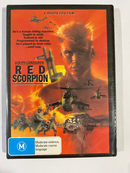 Red Scorpion DVD Dolph Lundgren PAL 4 New Sealed