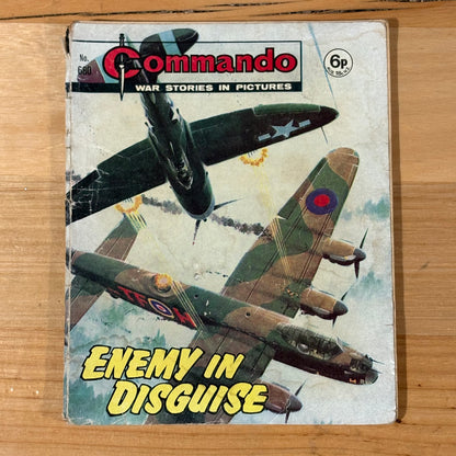 Commando War Comic #680 Enemy In Disguise 1972