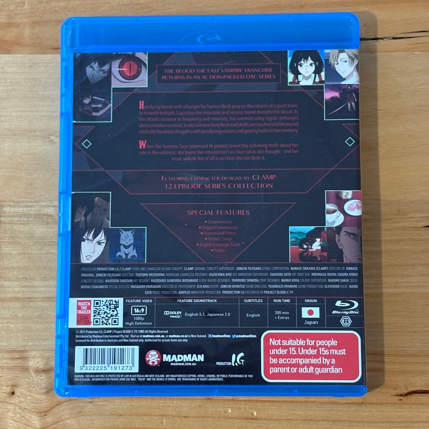Blood-C Series Collection Limited Edition & Blood The Last Dark Anime Blu-ray Region B VGC