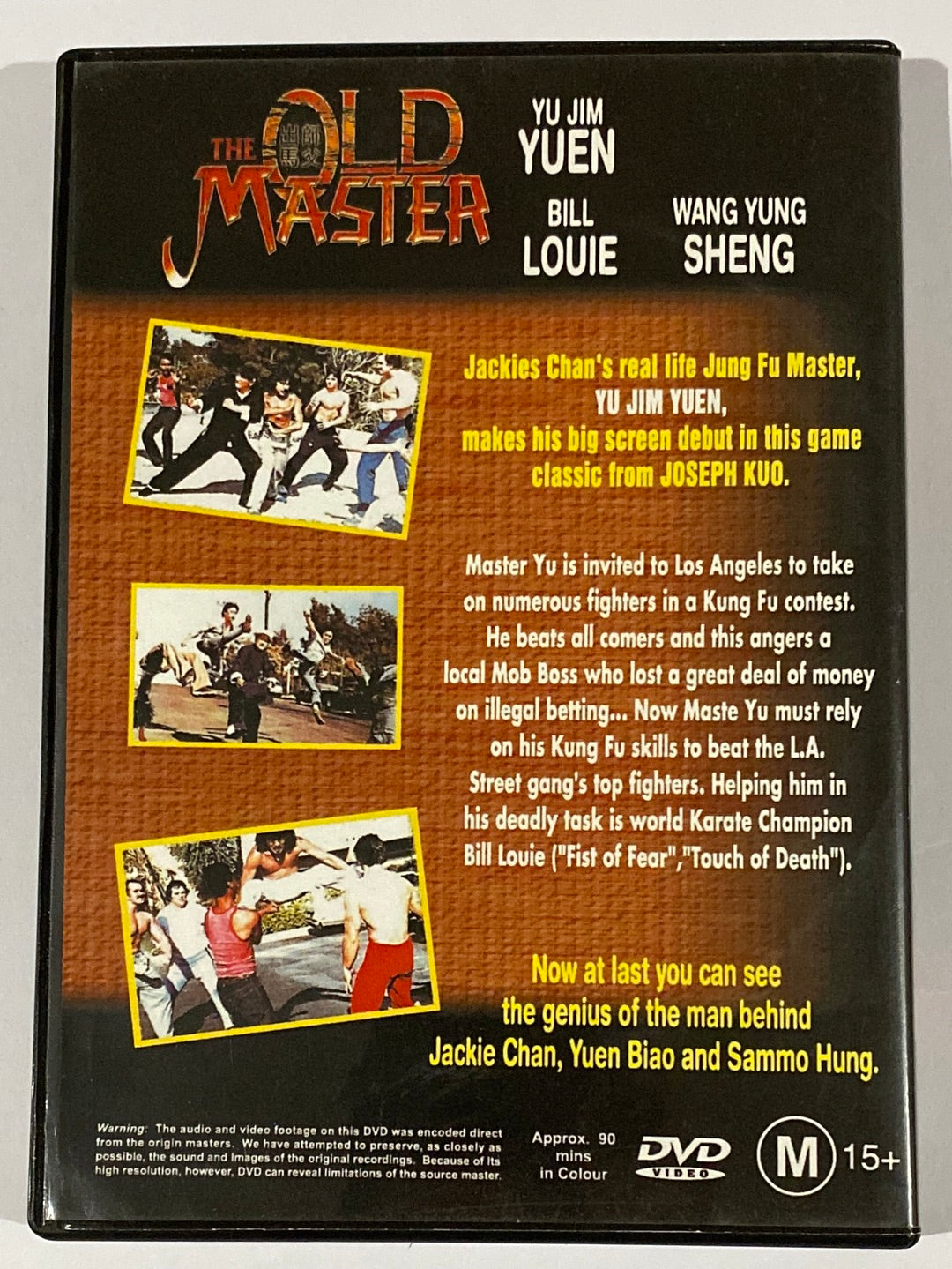 The Old Master DVD Old Skool Kung Fu VGC