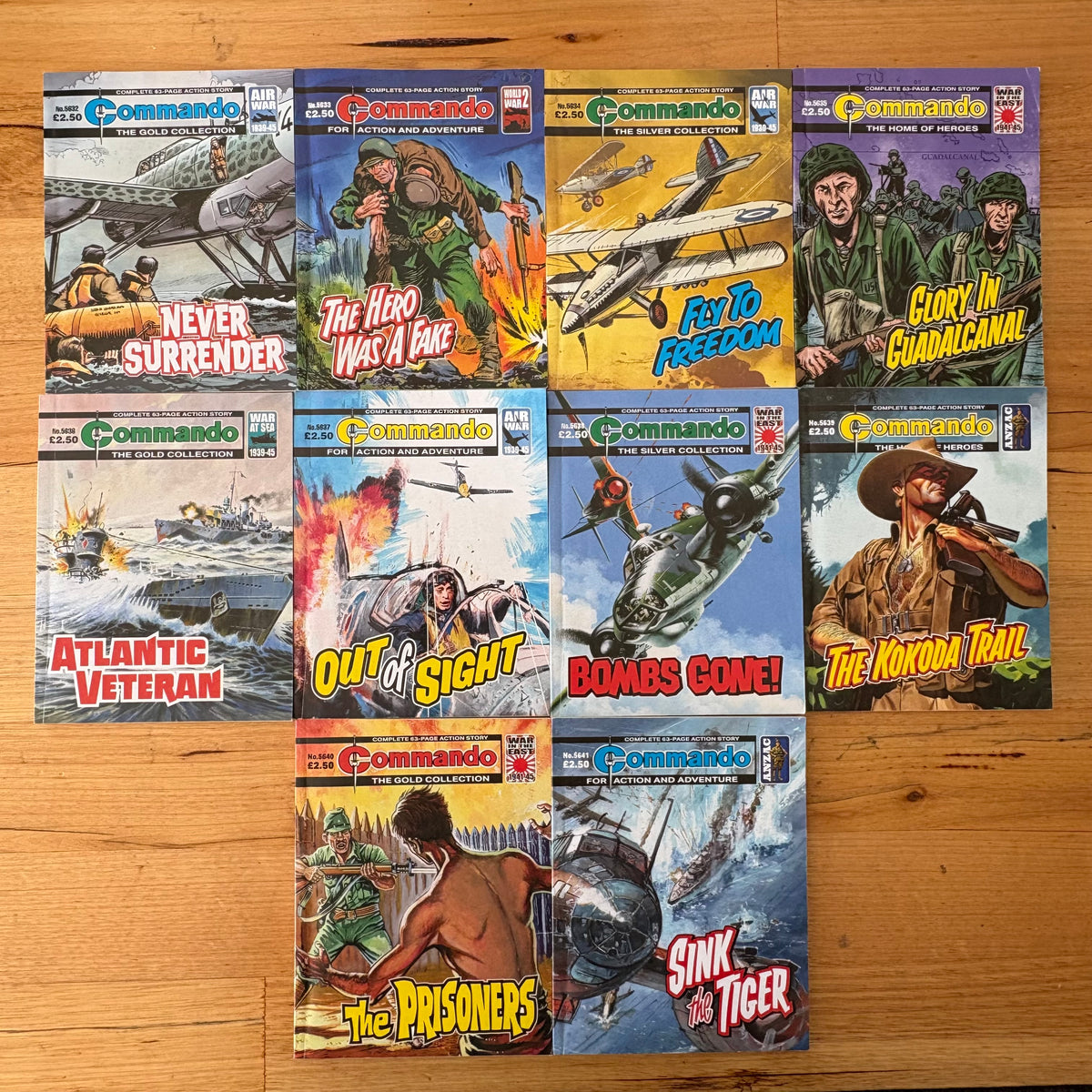 Commando War Comics x 10 Bundle Printed 2023 DC Thomson 069