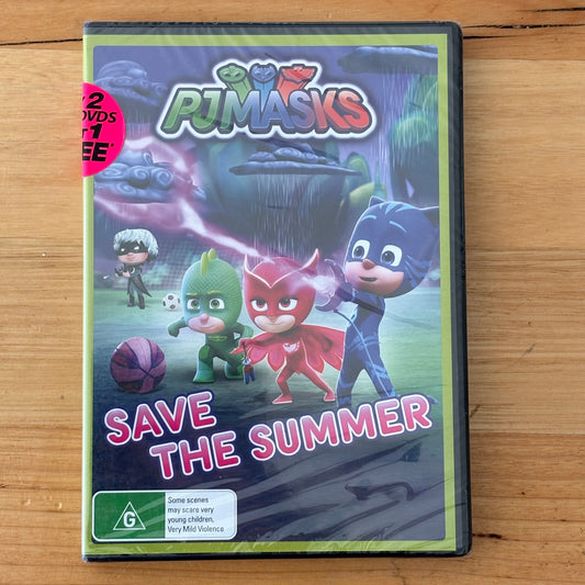 PJ Masks Save The Summer DVD Childrens Animation PAL 4 New Sealed