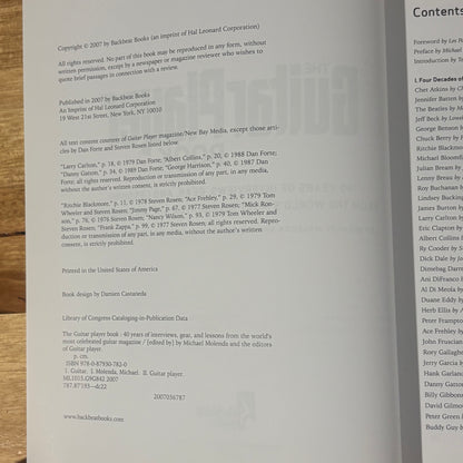 The Guitar Player Book 40 Years of Interviews, Gear and Lessons 2007 GD