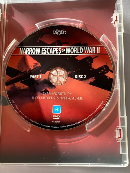 Narrow Escapes of World War 2 DVD Box-Set Readers Digest 6-Disc VGC