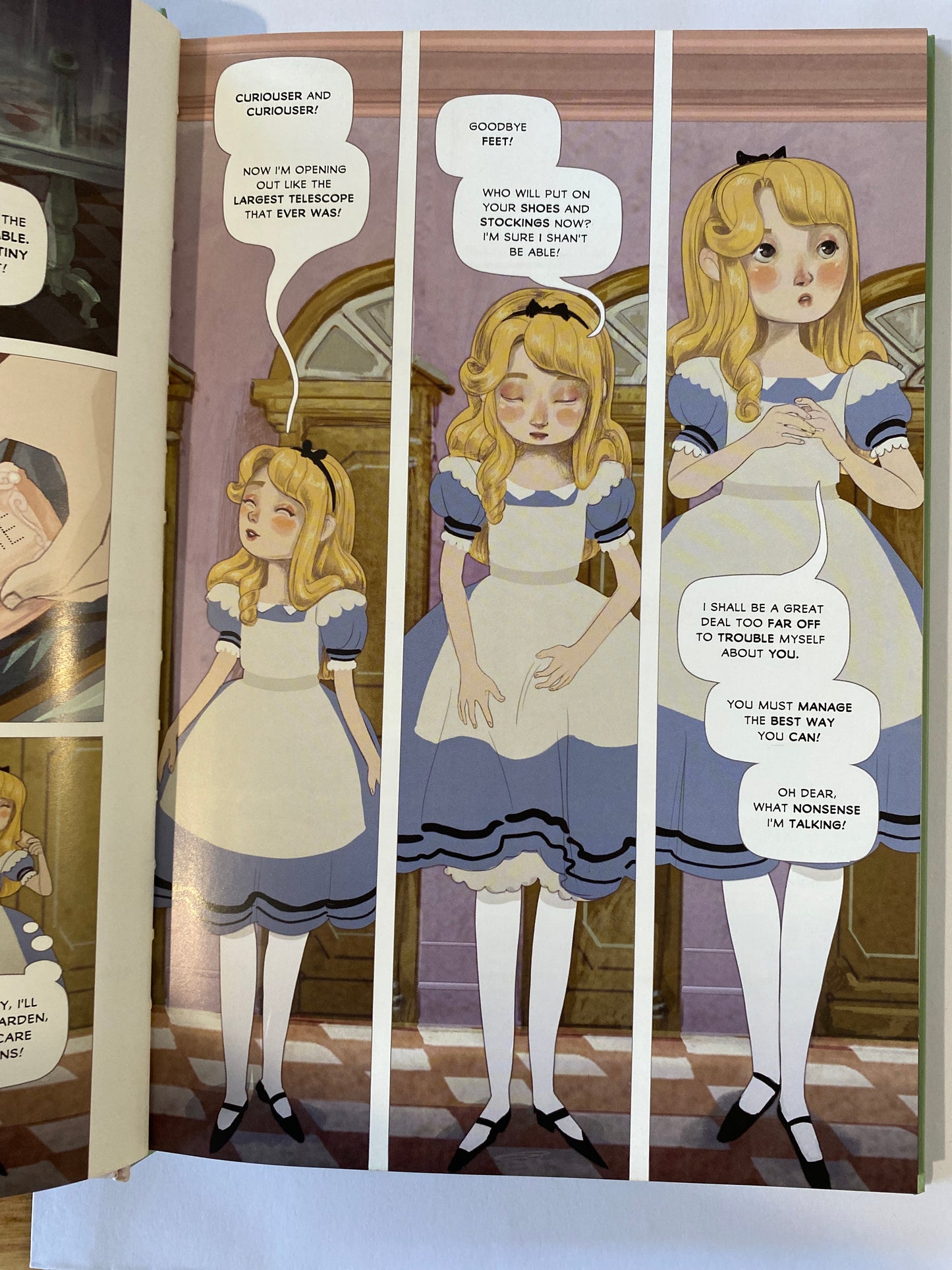 Alice In Wonderland Graphic Novel Russell Punter Simona Bussi Usborne Books VGC