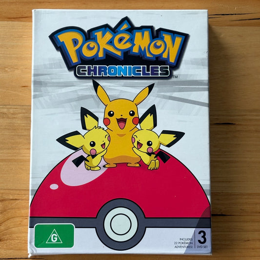 Pokémon Chronicles DVD 3-Disc Set PAL 4 VGC