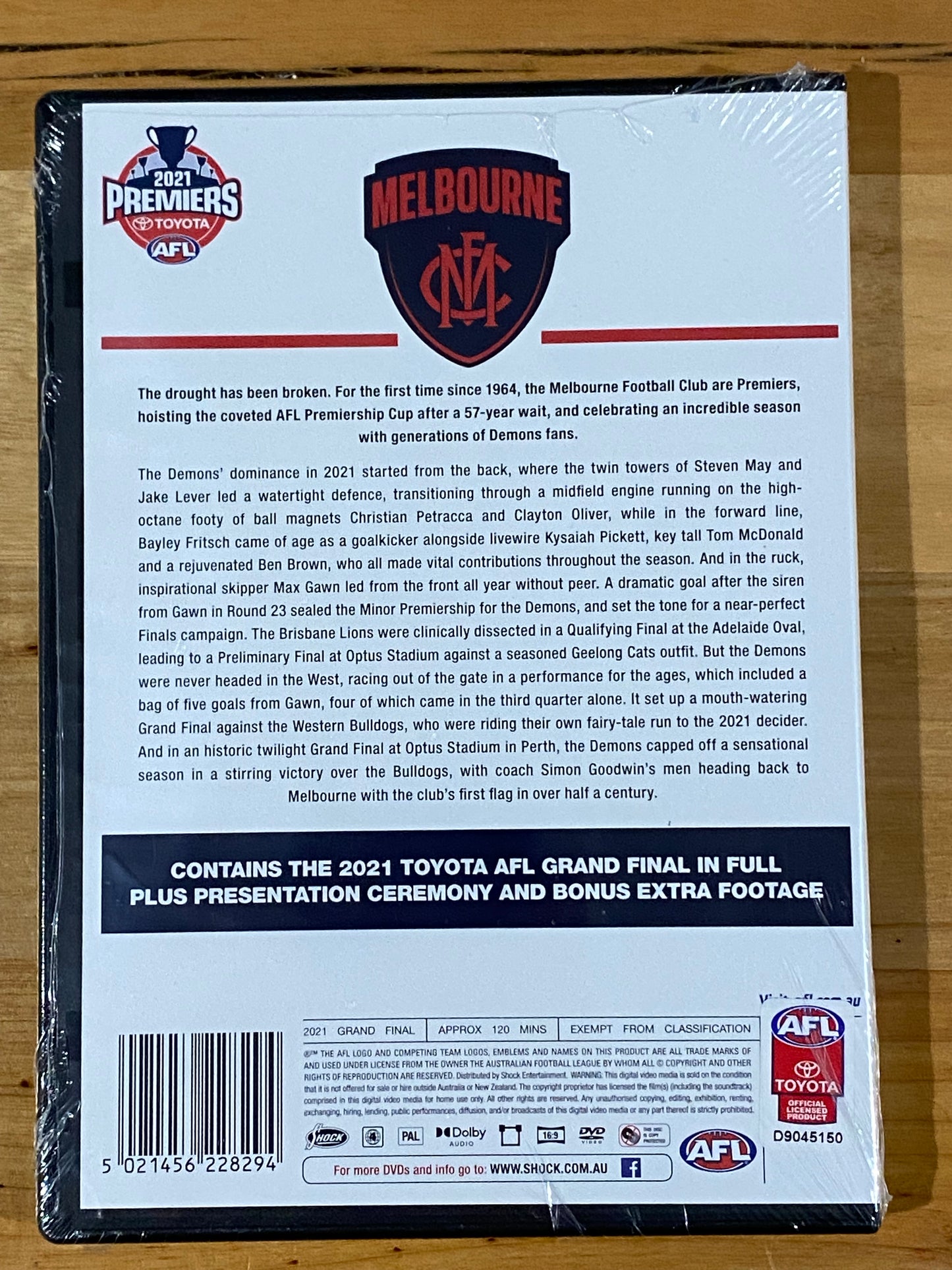 Premiers 2021 Melbourne DVD AFL PAL 4 New Sealed